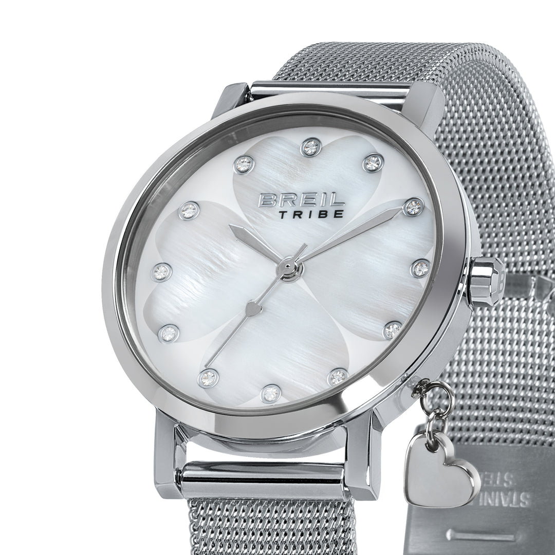 Breil Emily Uhr 30 mm Perlmutt-Zirkonia-Quarzstahl EW0786