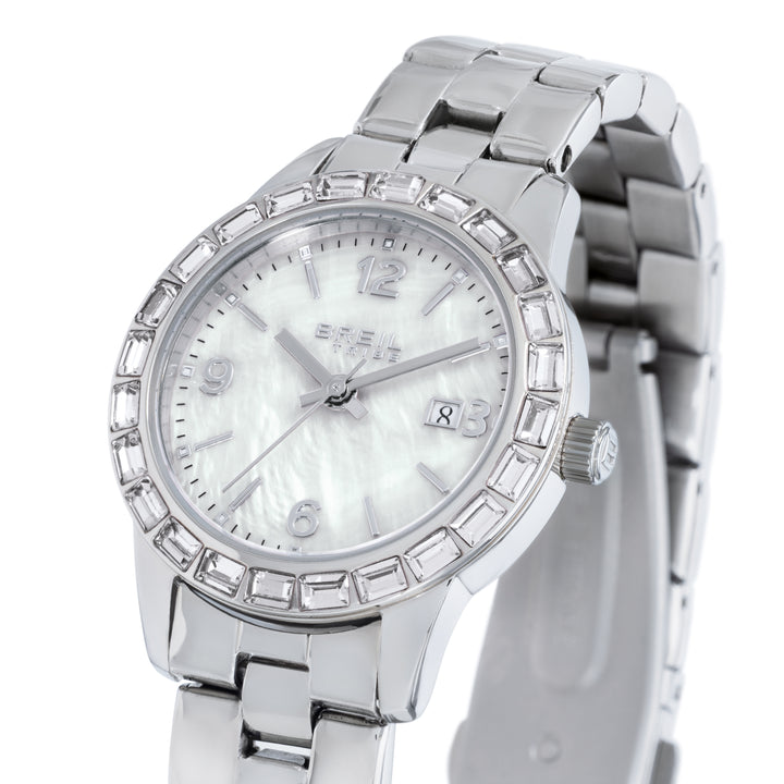 Zegarek Breil Glow And Go 30 mm z masy perłowej, stali kwarcowej EW0820