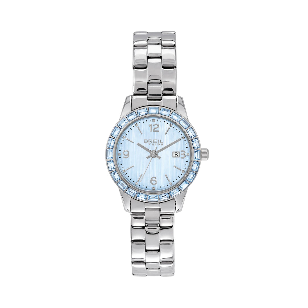 Breil ur Glow And Go 30mm perlemor blåt kvartsstål EW0823