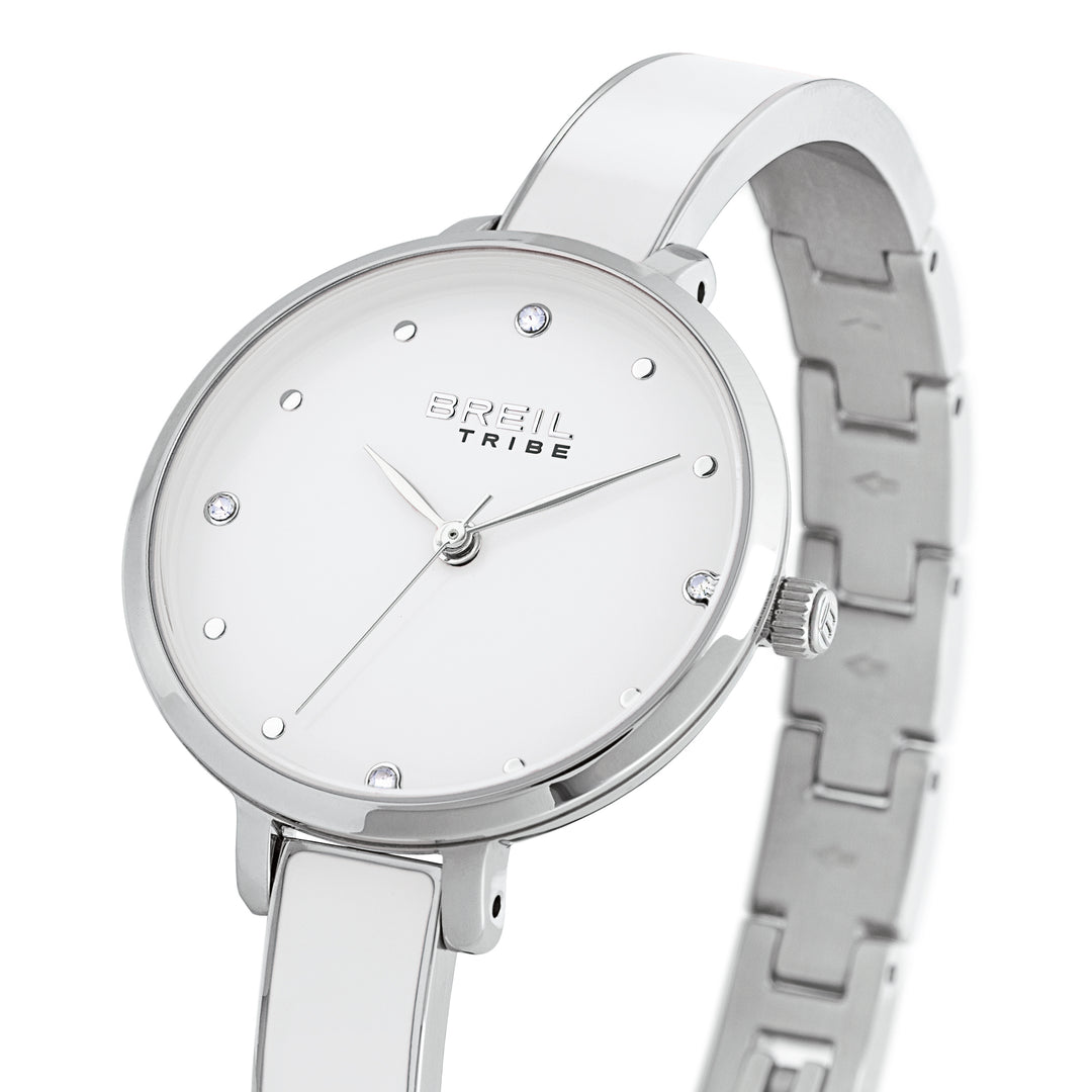 Breil klocka Sorbet Time 30 mm vitt kvartsstål EW0826