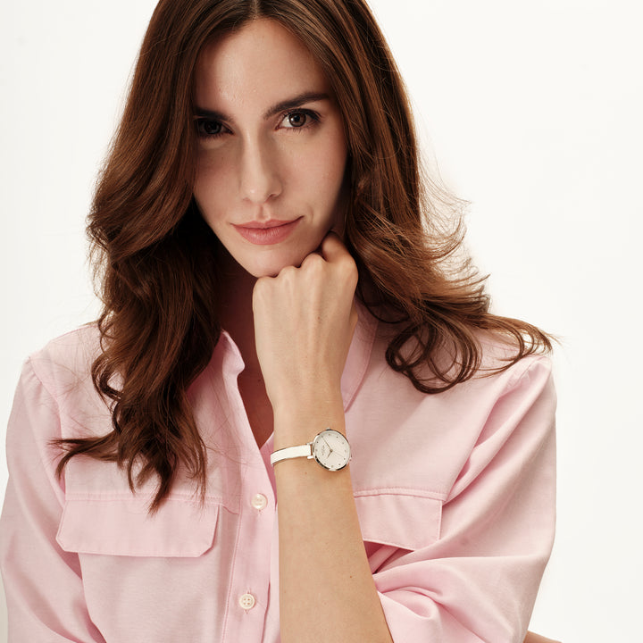 Breil klocka Sorbet Time 30 mm vitt kvartsstål EW0826