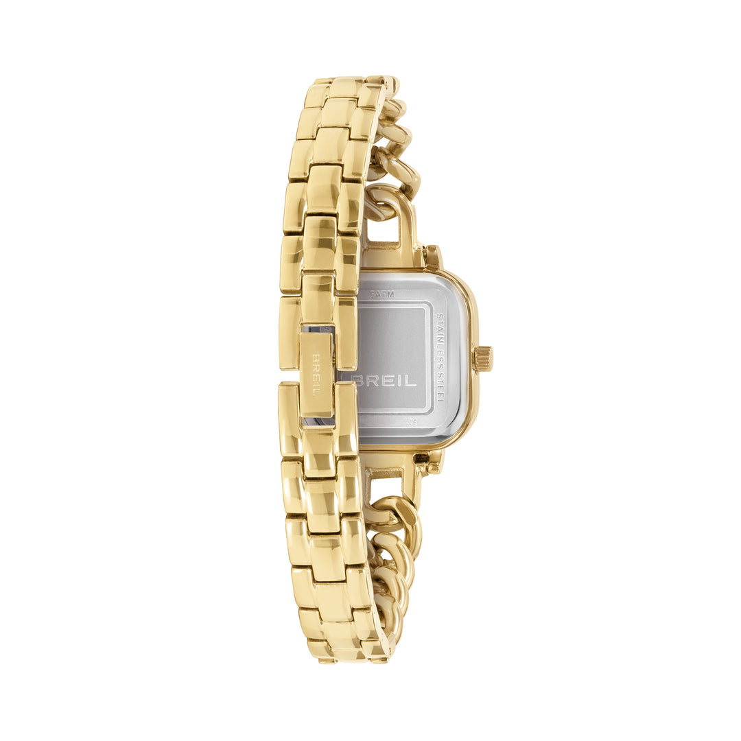 Reloj Breil Élise 25x32 mm champagne cuarzo acero IP acabado oro EW0834