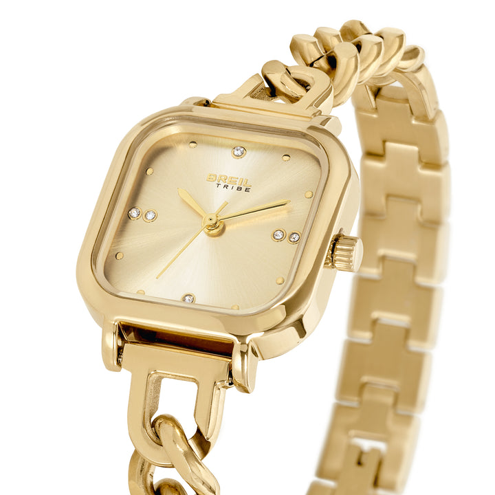 Reloj Breil Élise 25x32 mm champagne cuarzo acero IP acabado oro EW0834