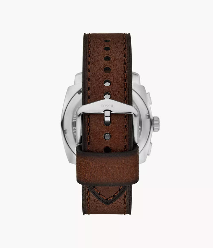 Fossil Machine Chrono watch 44mm green quartz steel FS6100