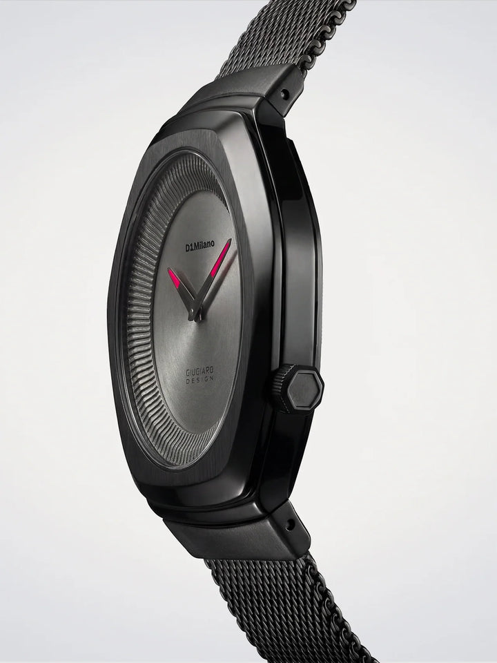 D1 Milano watch Limited Edition Giugiaro Design 40mm gray quartz steel D1-IDBJ01