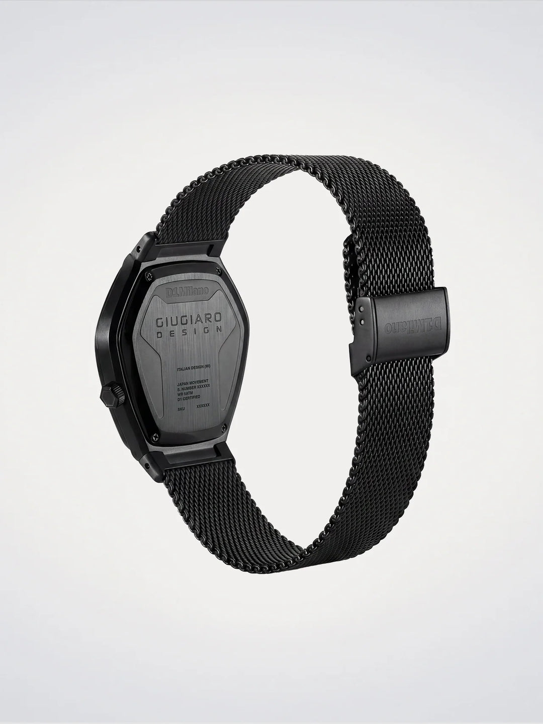 D1 Milano watch Limited Edition Giugiaro Design 40mm gray quartz steel D1-IDBJ01