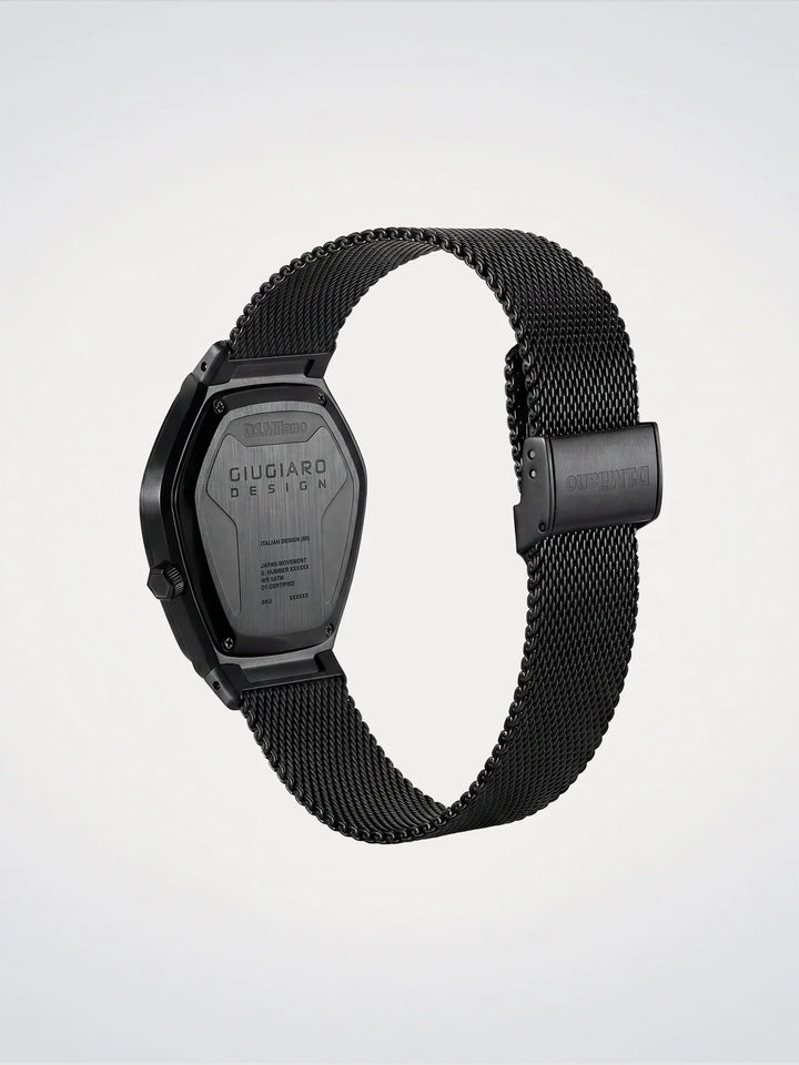 D1 Milano watch Limited Edition Giugiaro Design 40mm gray quartz steel D1-IDBJ01