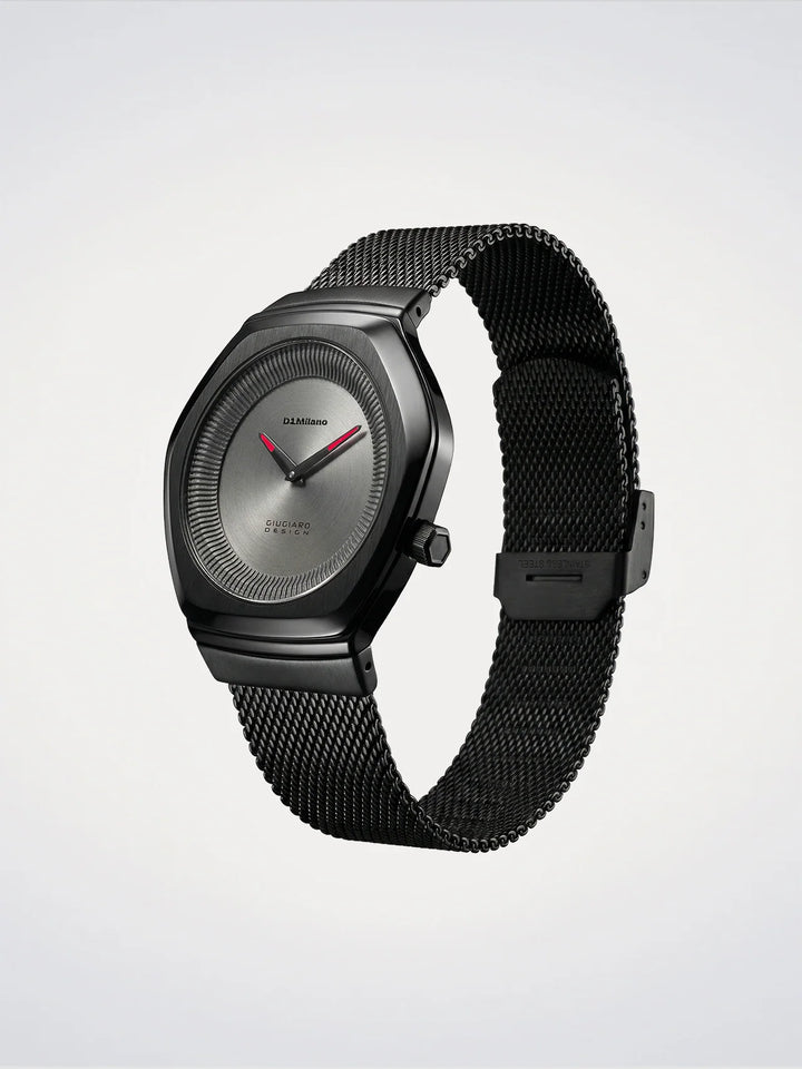 D1 Milano watch Limited Edition Giugiaro Design 40mm gray quartz steel D1-IDBJ01