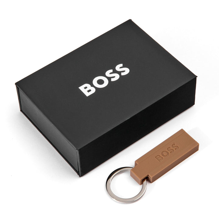 Hugo Boss Sleutelhanger Edge Iconisch Kameel HAK421X