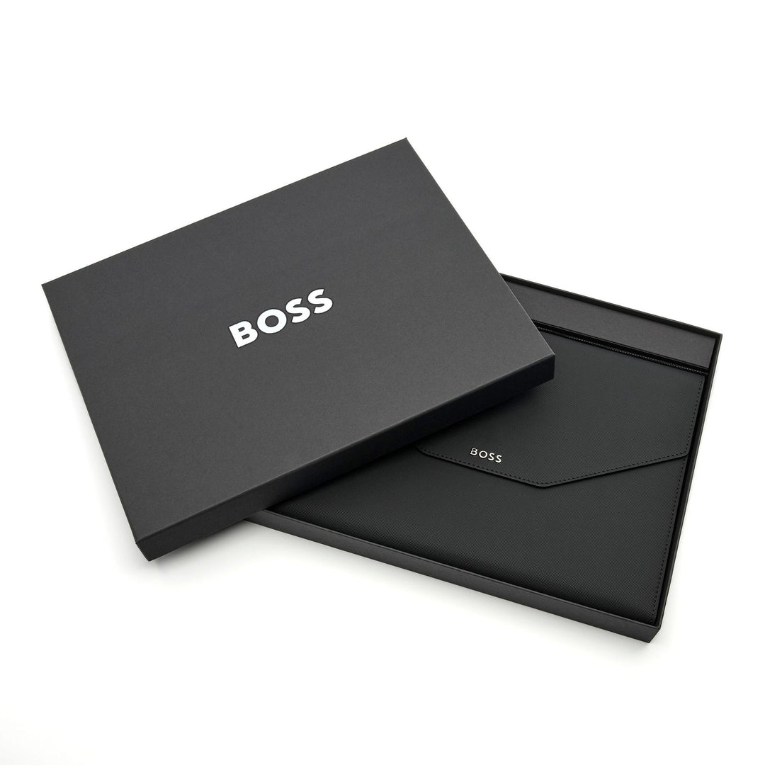 Hugo Boss A4 Rive fekete mappa HDF414A