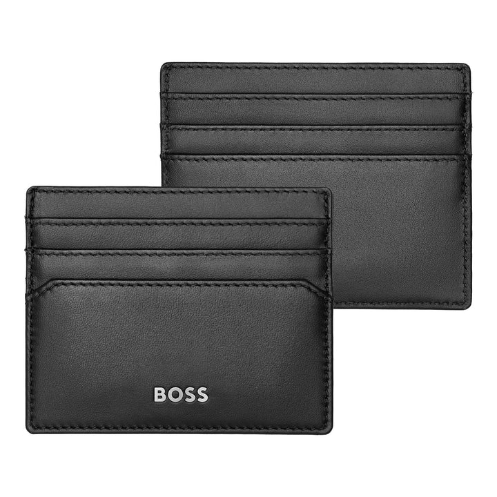Hugo Boss -korttikotelo Classic Smooth Black HLC403A