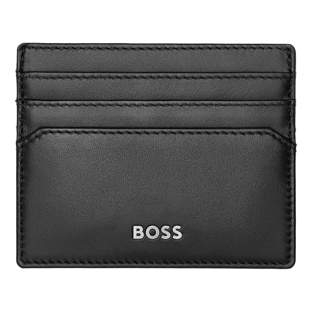 Hugo Boss -korttikotelo Classic Smooth Black HLC403A