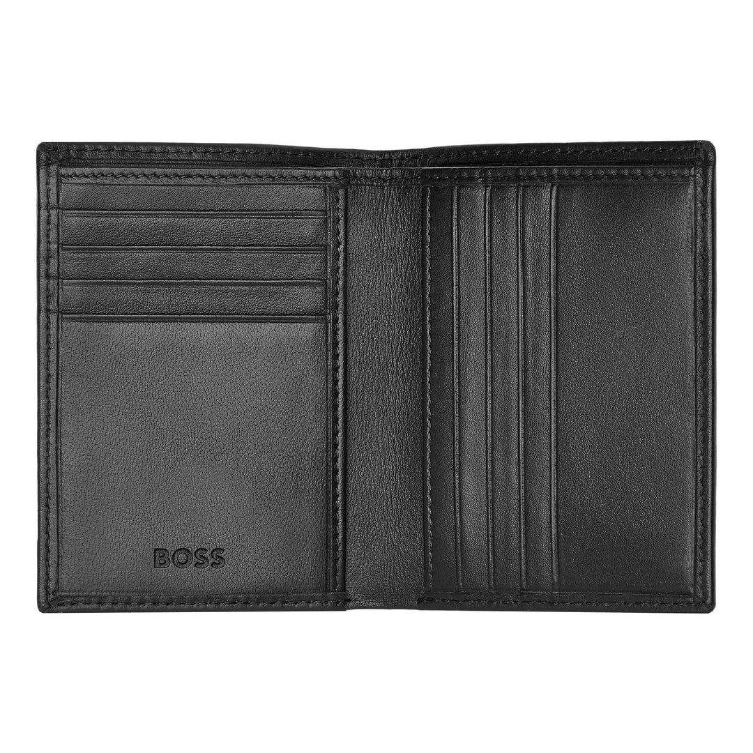 Hugo Boss Porta carte pieghevole Classic Smooth Nero HLE403A