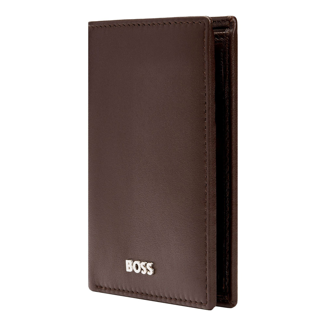 Hugo Boss Porta carte pieghevole Classic Smooth Brown HLE403Y