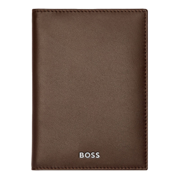 Hugo Boss Porta carte pieghevole Classic Smooth Brown HLE403Y