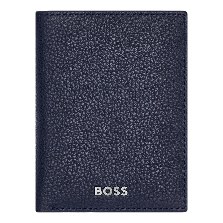 Hugo Boss Porta carte pieghevole Classic Grained Navy HLE416N