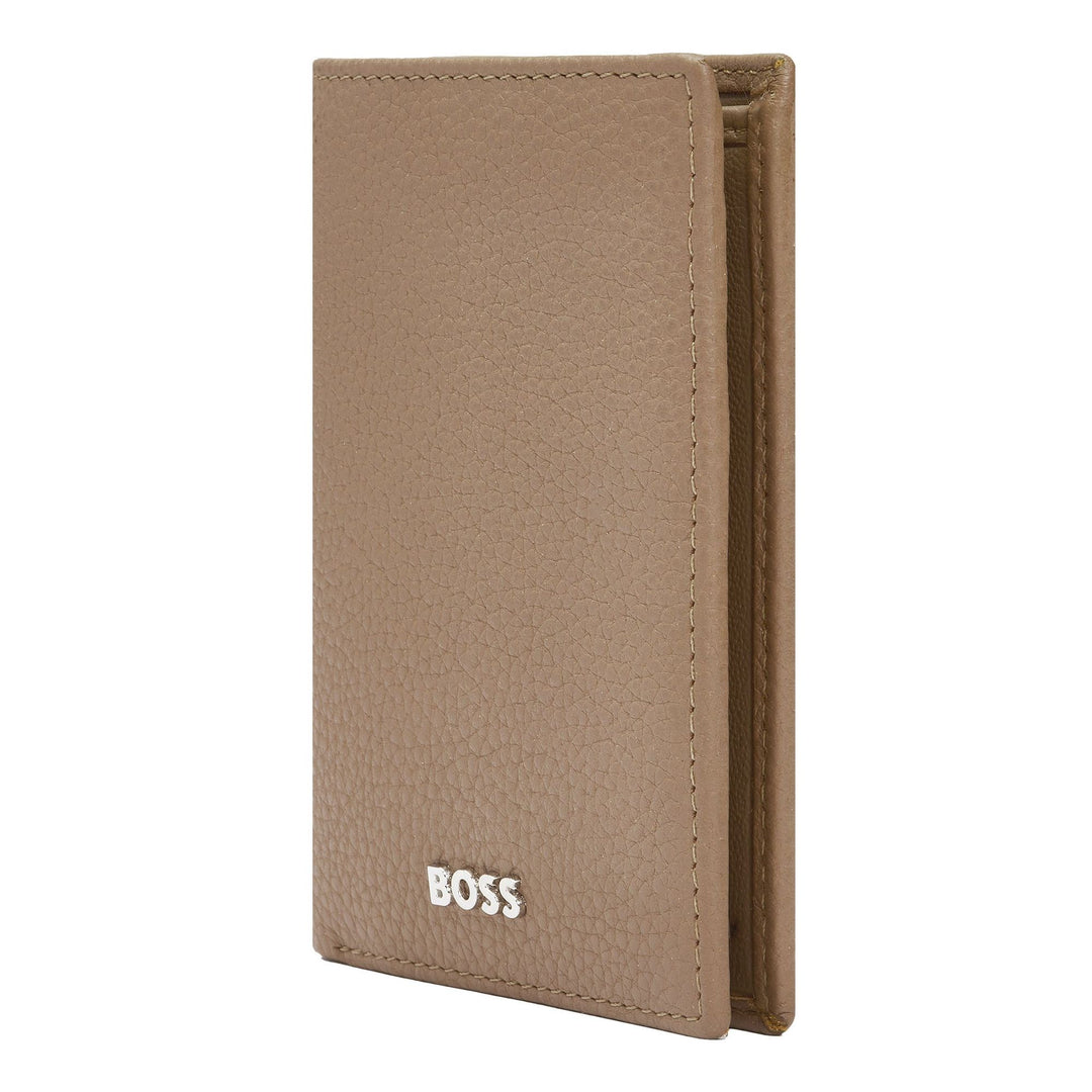 Hugo Boss Porta carte pieghevole Classic Grained Camel HLE416X