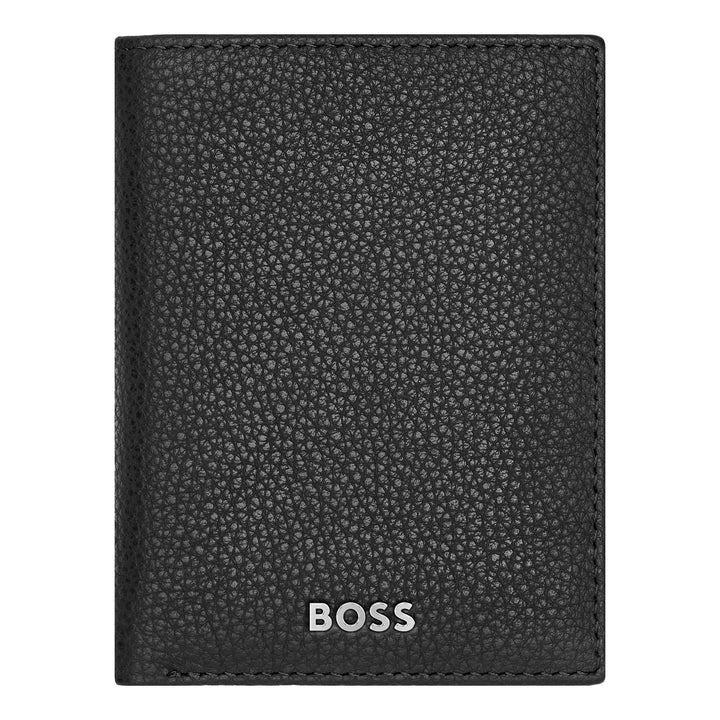 Hugo Boss Porta carte Trifold Classico Granulato Nero HLF416A