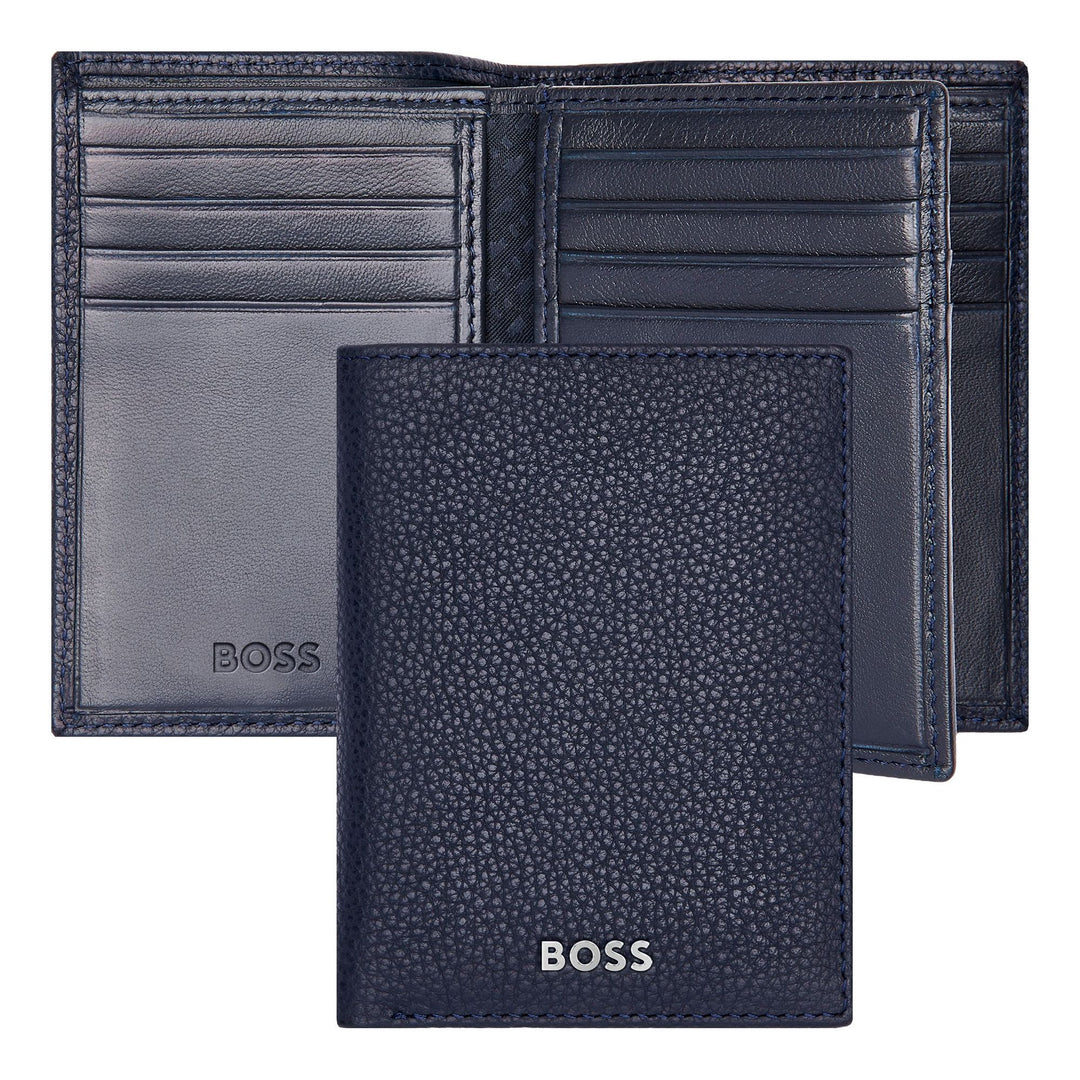 Hugo Boss Porta carte Trifold Classic Grained Navy HLF416N