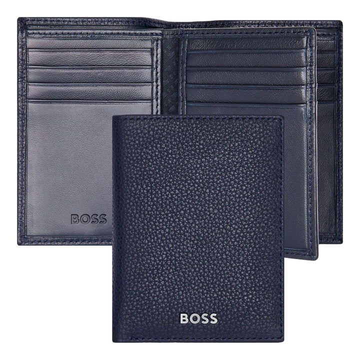 Hugo Boss Porta carte Trifold Classic Grained Navy HLF416N