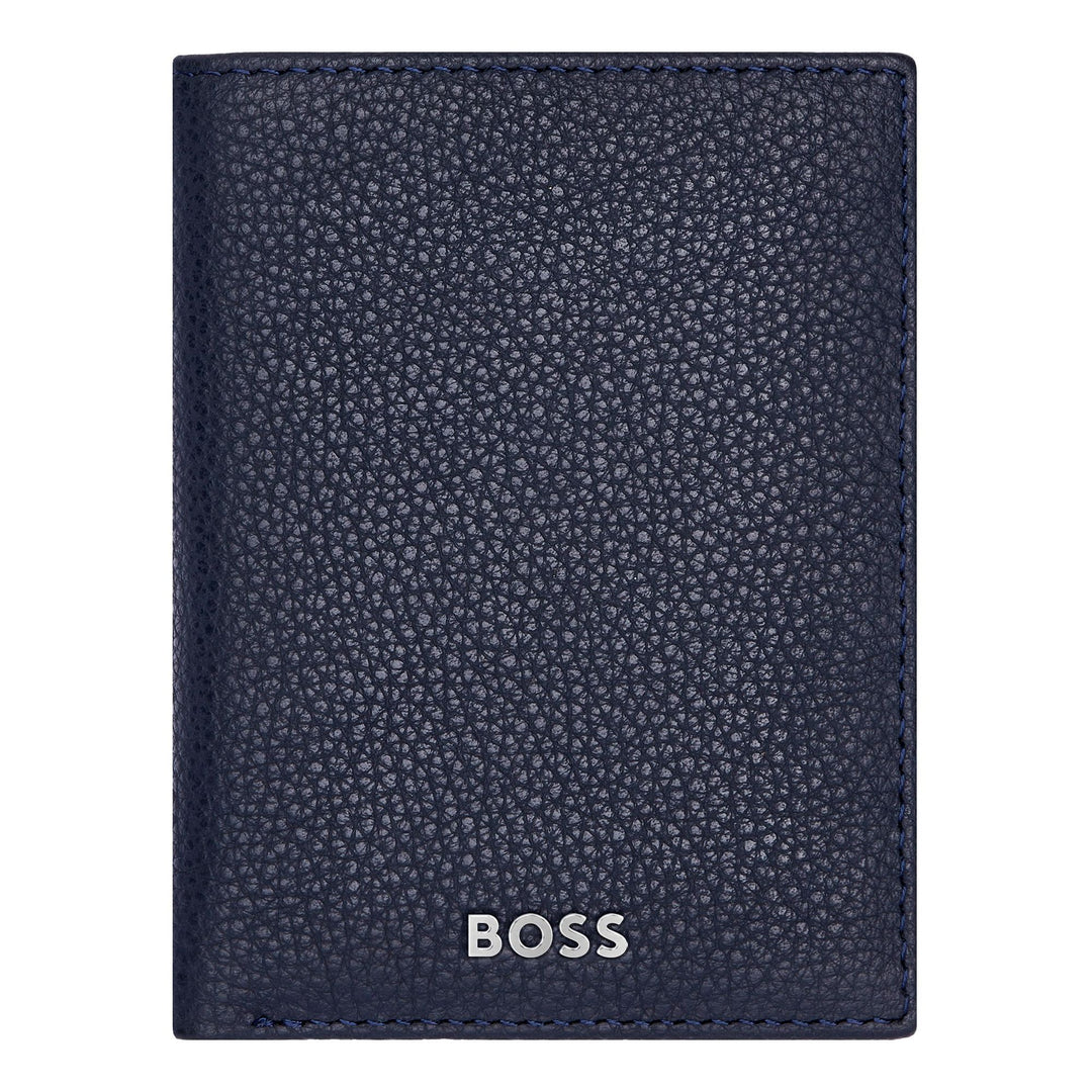 Hugo Boss Porta carte Trifold Classic Grained Navy HLF416N