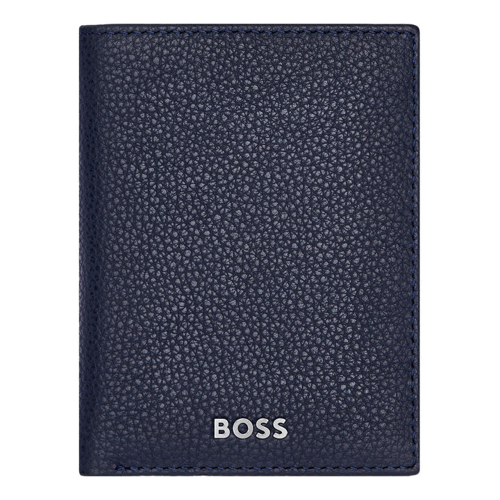Hugo Boss Porta carte Trifold Classic Grained Navy HLF416N