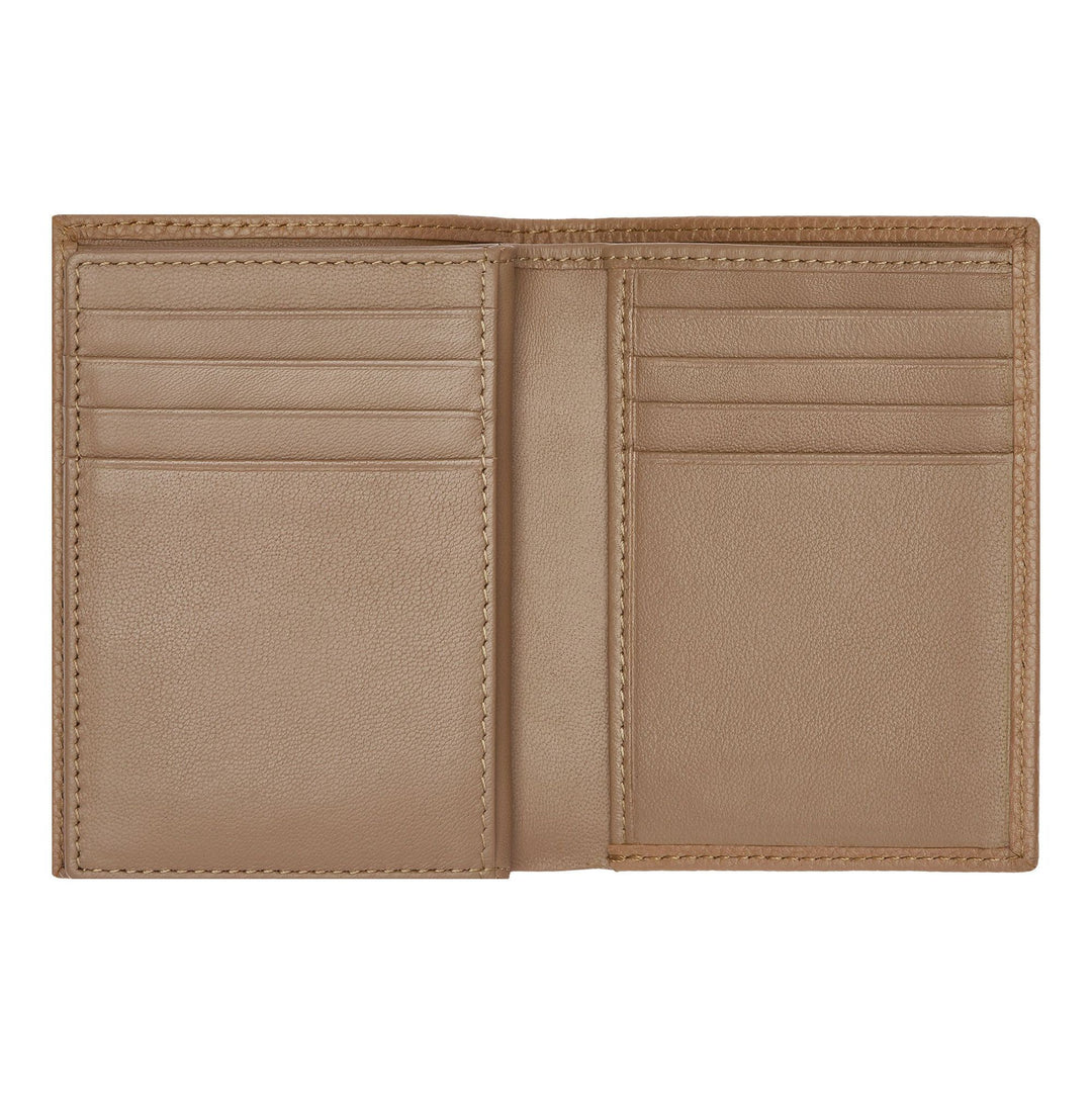 Hugo Boss Porta carte trifold Classic Grained Camel HLF416X