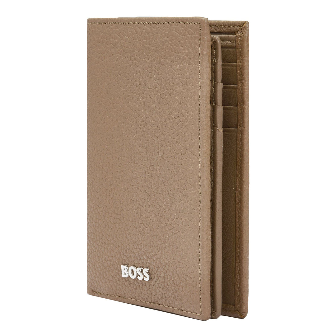 Hugo Boss Porta carte trifold Classic Grained Camel HLF416X