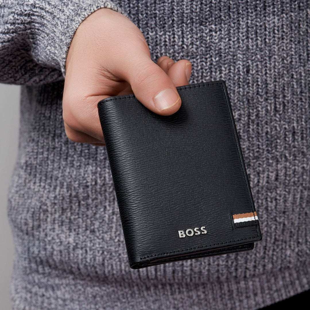 Hugo Boss Porta carte trifold Iconic Nero HLF421A