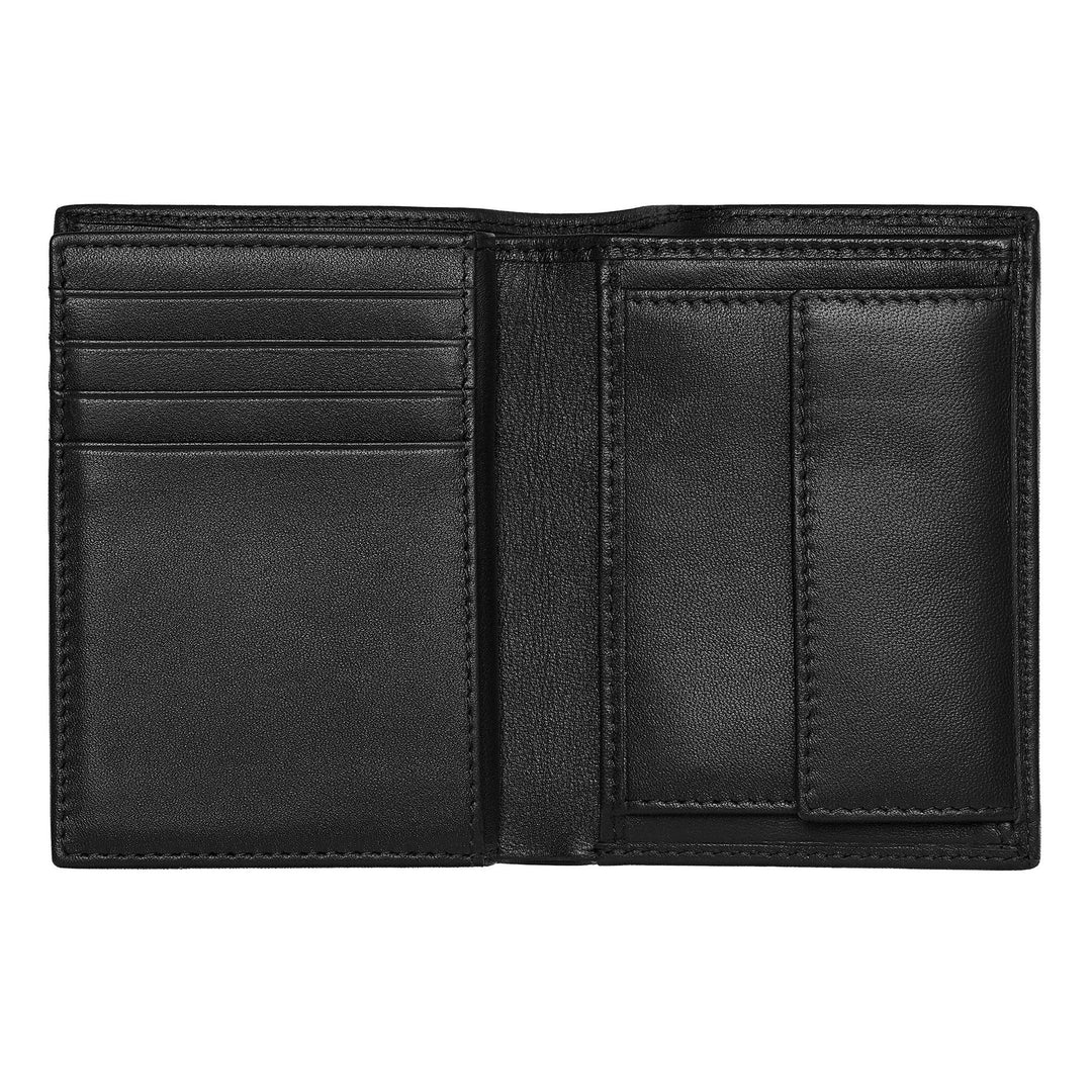 Hugo Boss Tarjetero con solapa y bolsillo para billetes Classic Grained Black HLG416A