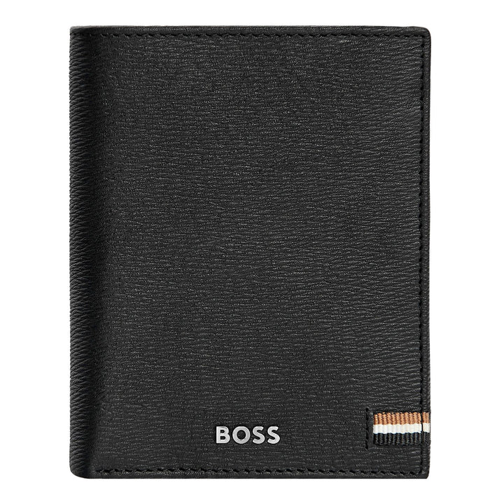 Hugo Boss Porta carte con patta e tasca porta soldi Iconic Black HLG421A