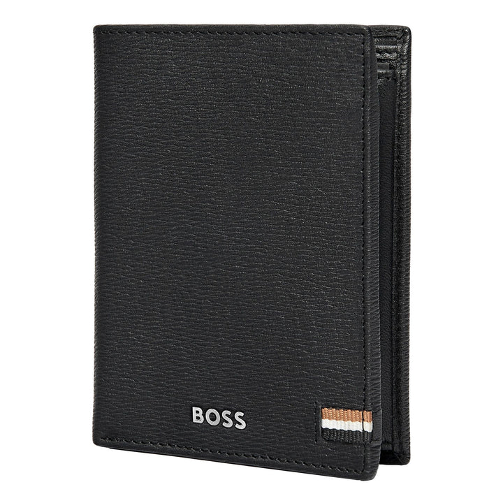 Hugo Boss Porta carte con patta e tasca porta soldi Iconic Black HLG421A