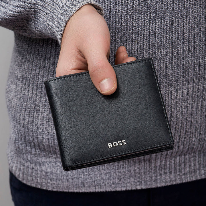 Hugo Boss Coin kukkaro Classic Smooth Black HLM403A