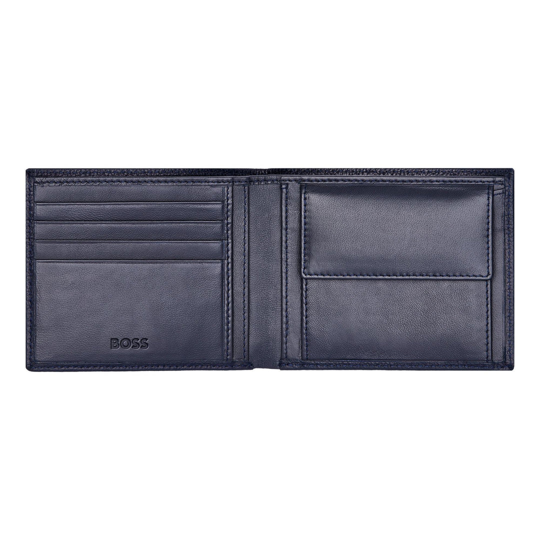 Hugo Boss Classic Grained Navy rahalompakko HLM416N