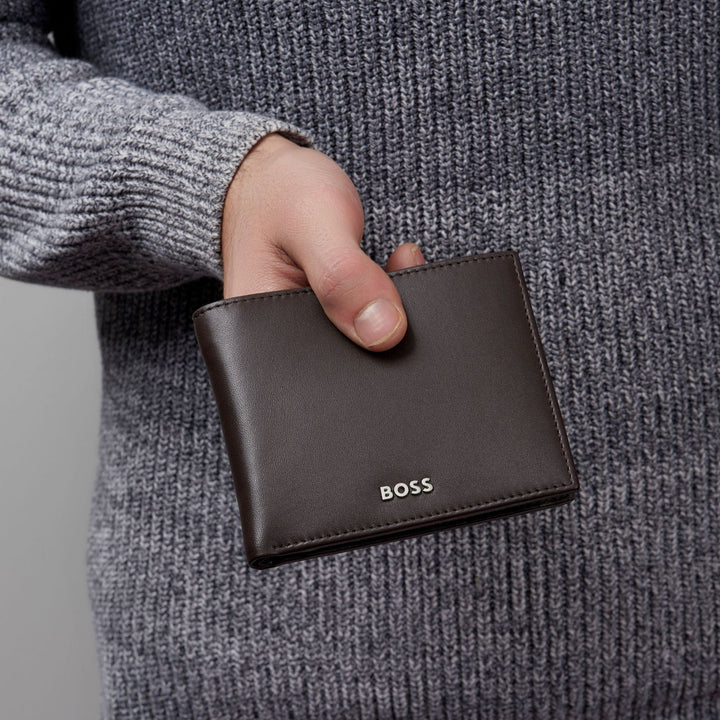 Hugo Boss Money pénztárca füllel Classic Smooth Brown HLN403Y