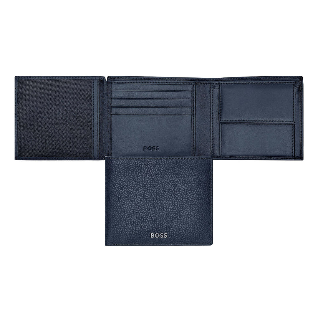 Cartera Hugo Boss Classic con solapa Grained Navy HLN416N