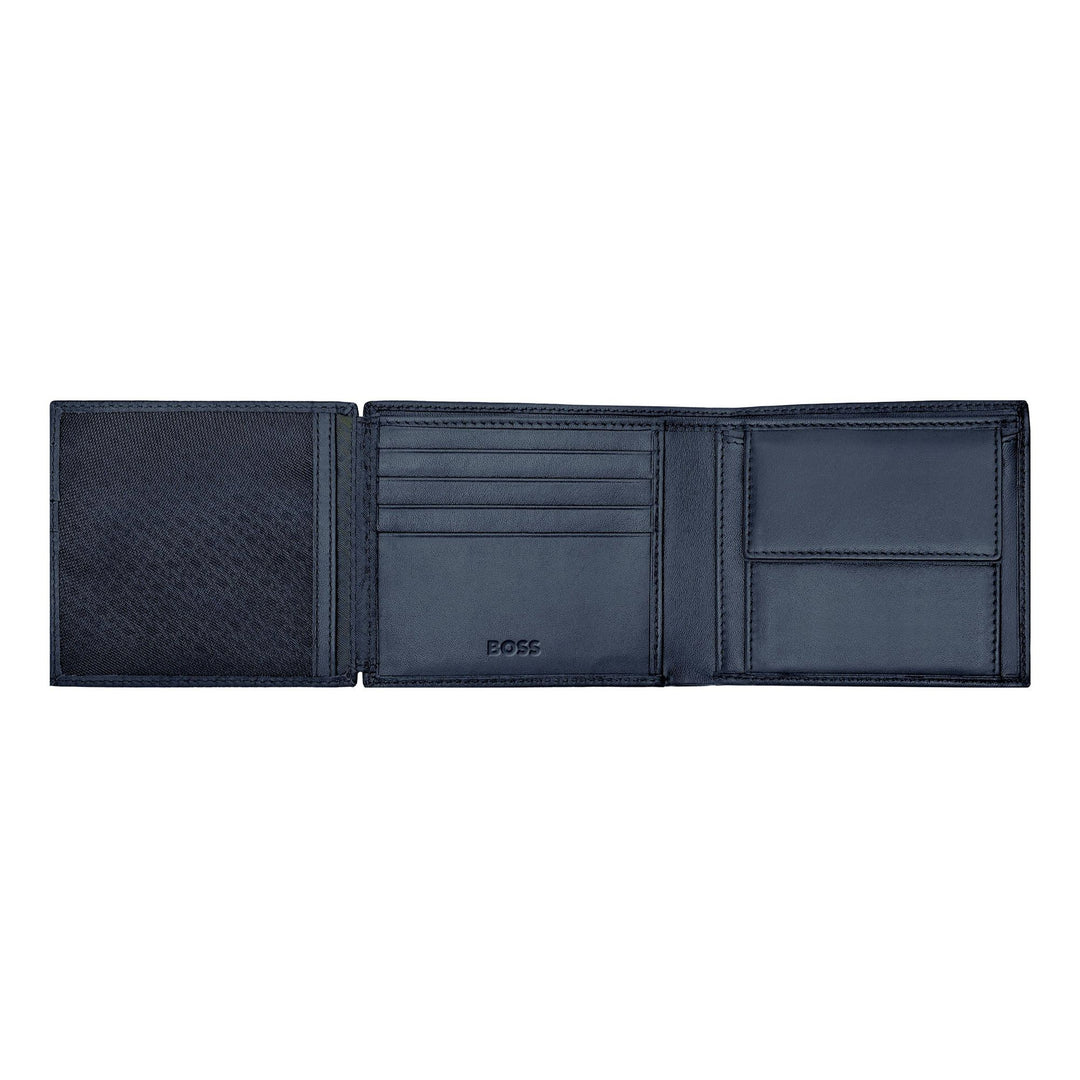 Cartera Hugo Boss Classic con solapa Grained Navy HLN416N