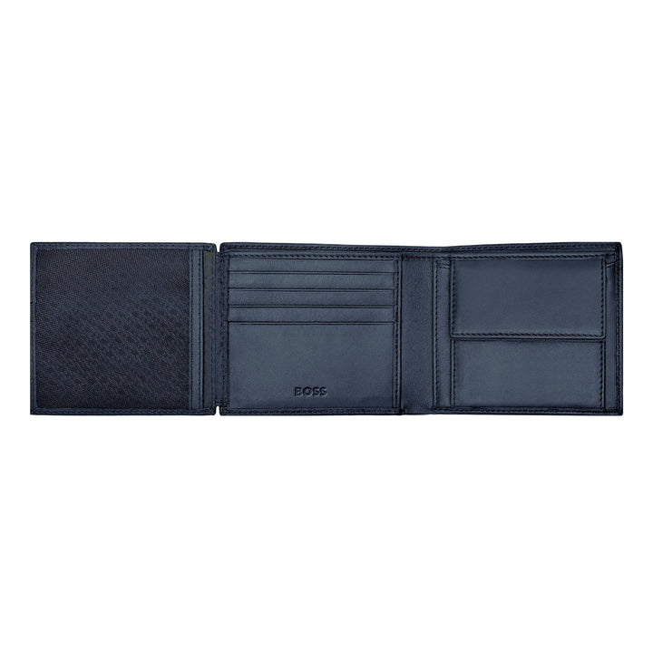 Cartera Hugo Boss Classic con solapa Grained Navy HLN416N