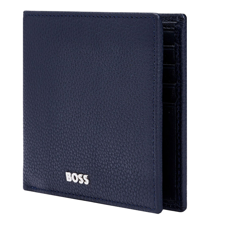 Cartera Hugo Boss Classic con solapa Grained Navy HLN416N