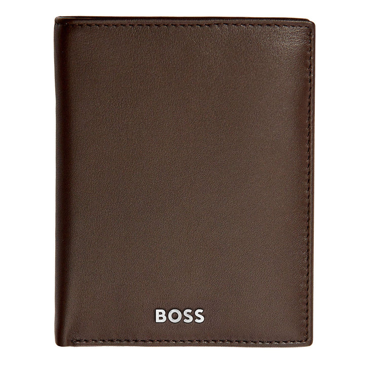 Hugo Boss Függőleges pénztárca füllel Classic Smooth Brown HLO403Y