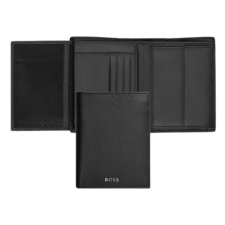 Hugo Boss Money wallet with vertical flap Classic Granulated Black HLO416A