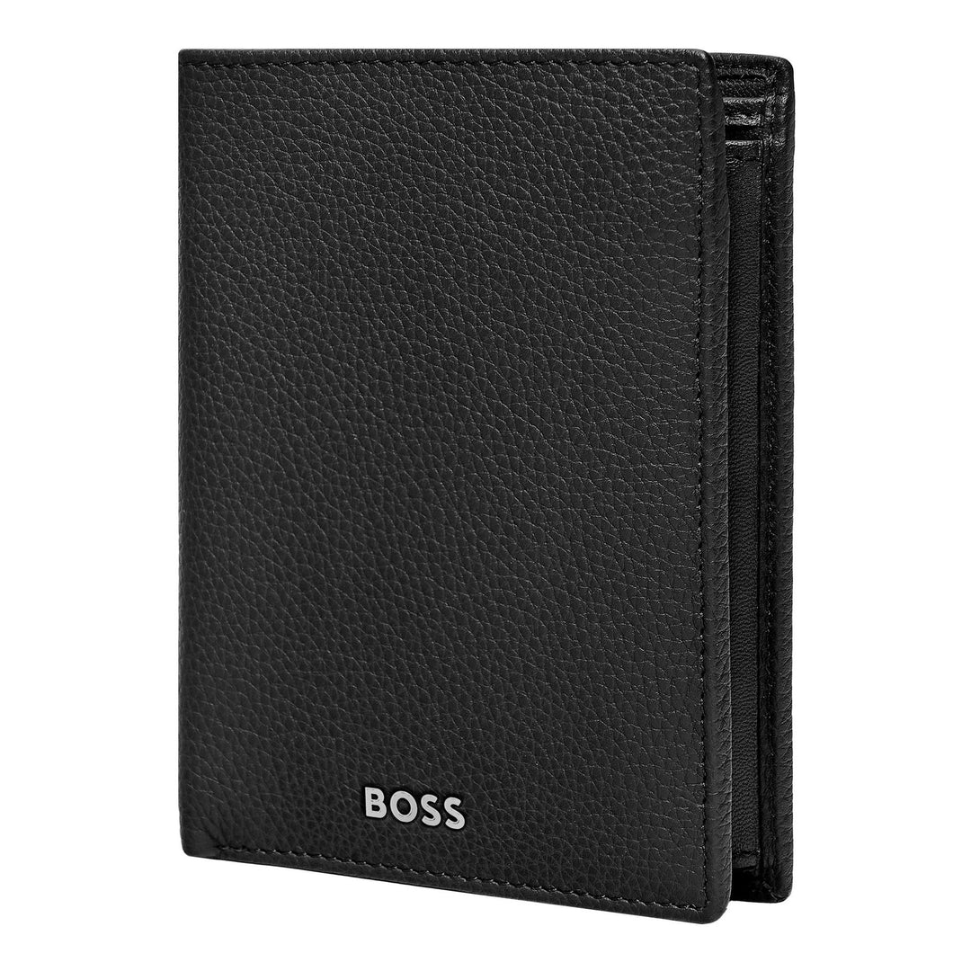 Hugo Boss Money wallet with vertical flap Classic Granulated Black HLO416A