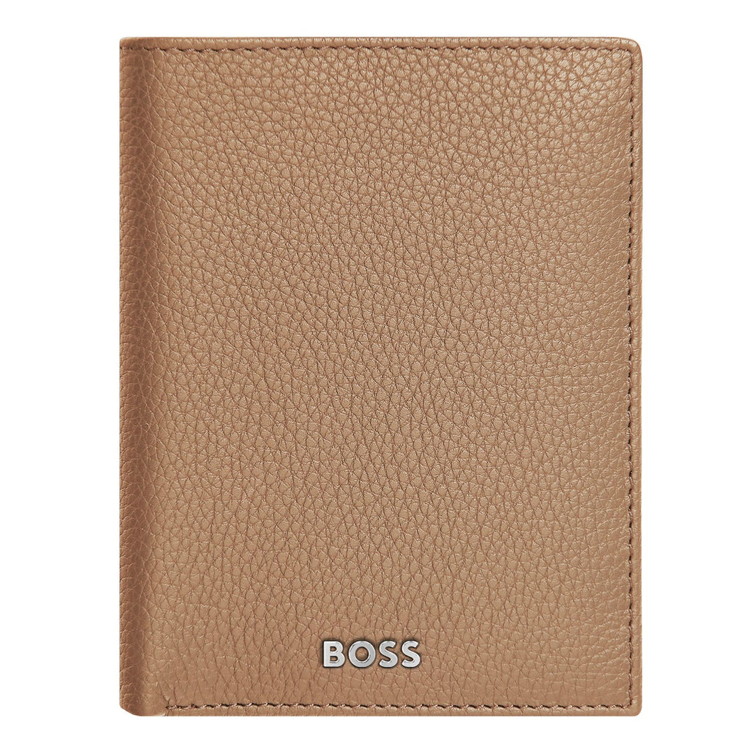 Hugo Boss Vertikal plånbok med klaff Classic Granulated Camel HLO416X