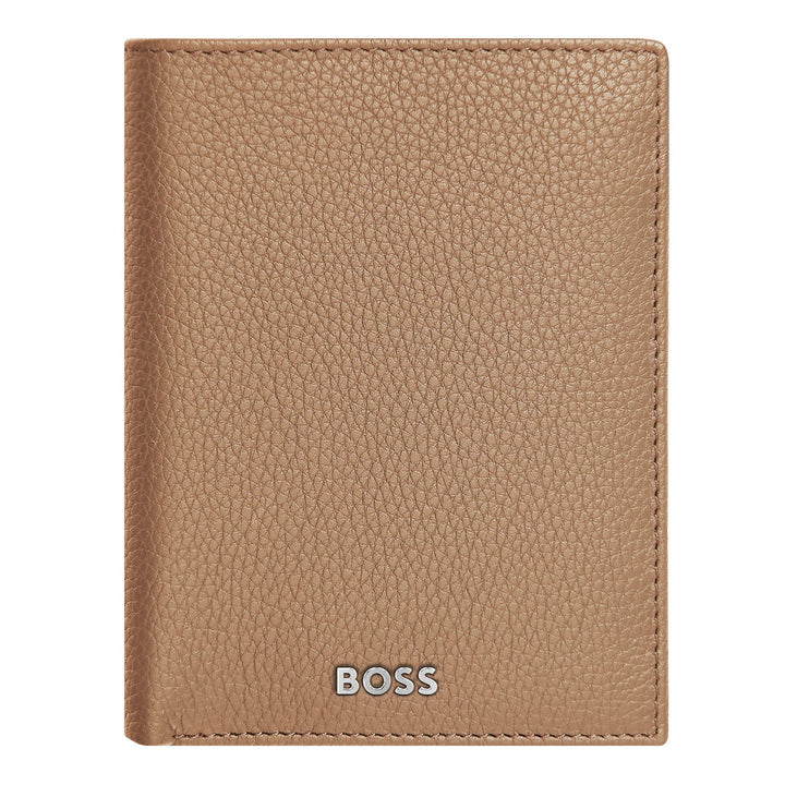 Hugo Boss Vertikal plånbok med klaff Classic Granulated Camel HLO416X