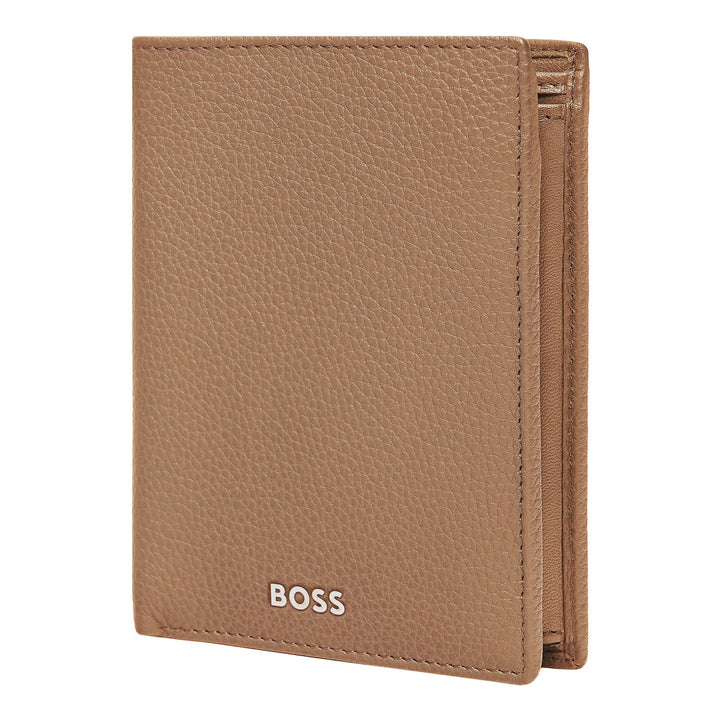 Hugo Boss Vertikal plånbok med klaff Classic Granulated Camel HLO416X