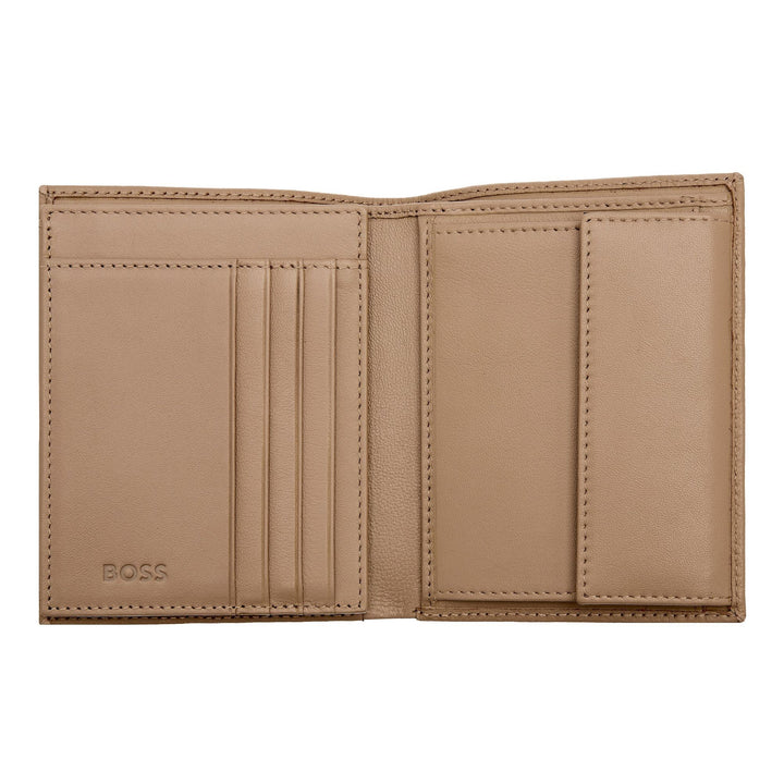 Hugo Boss Vertikal plånbok med klaff Classic Granulated Camel HLO416X