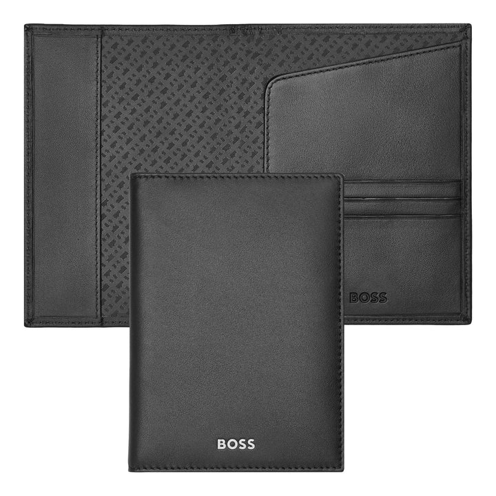 Hugo Boss Portapassaporto Classico Liscio Nero HLP403A