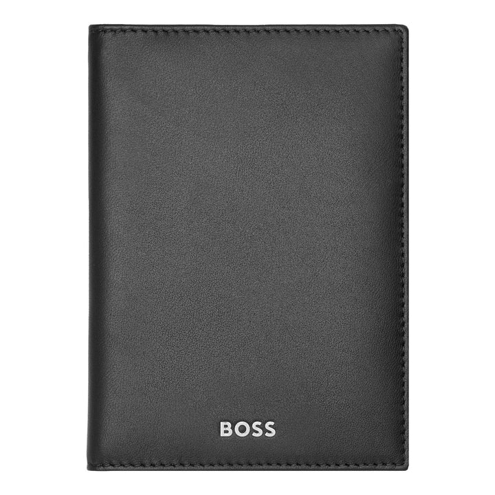 Hugo Boss Portapassaporto Classico Liscio Nero HLP403A