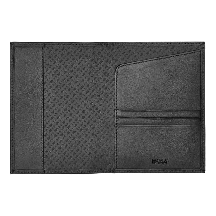 Hugo Boss Portapassaporto Classico Liscio Nero HLP403A
