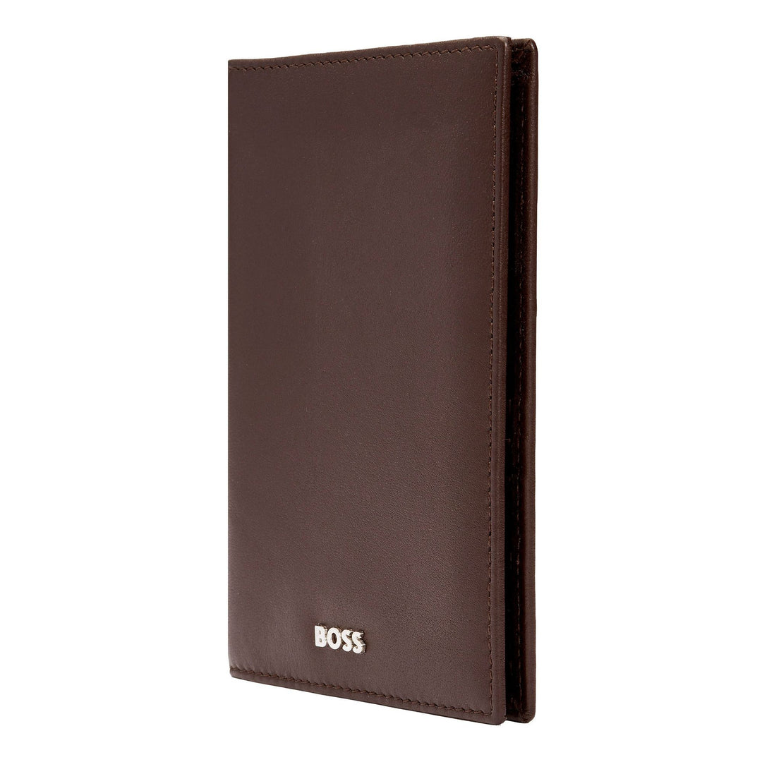 Hugo Boss Classic Smooth Passport Holder Brown HLP403Y